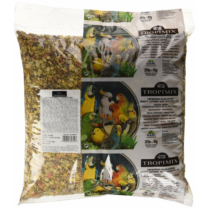 Tropimix Small Parrots Formula Handle Bag, 20-Pound