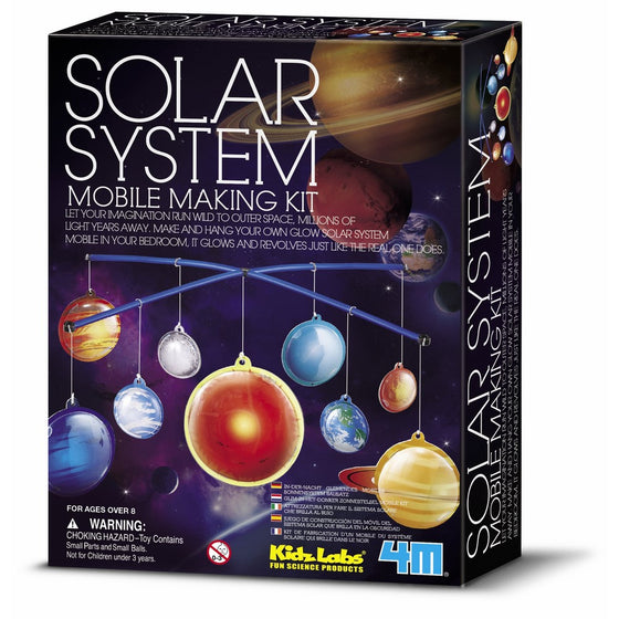 4M Glow-in-the-Dark Solar System Mobile Making Kit