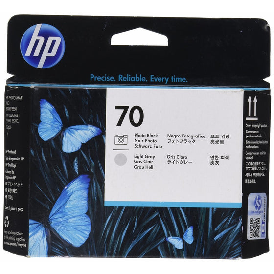 HP 70 Photo Printheads for Photosmart Pro B9180 Printers, Black and Light Gray