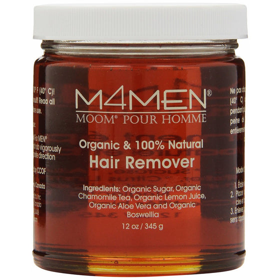 Moom For Men Organic Hair Remover Refill, 12-Ounce Jar