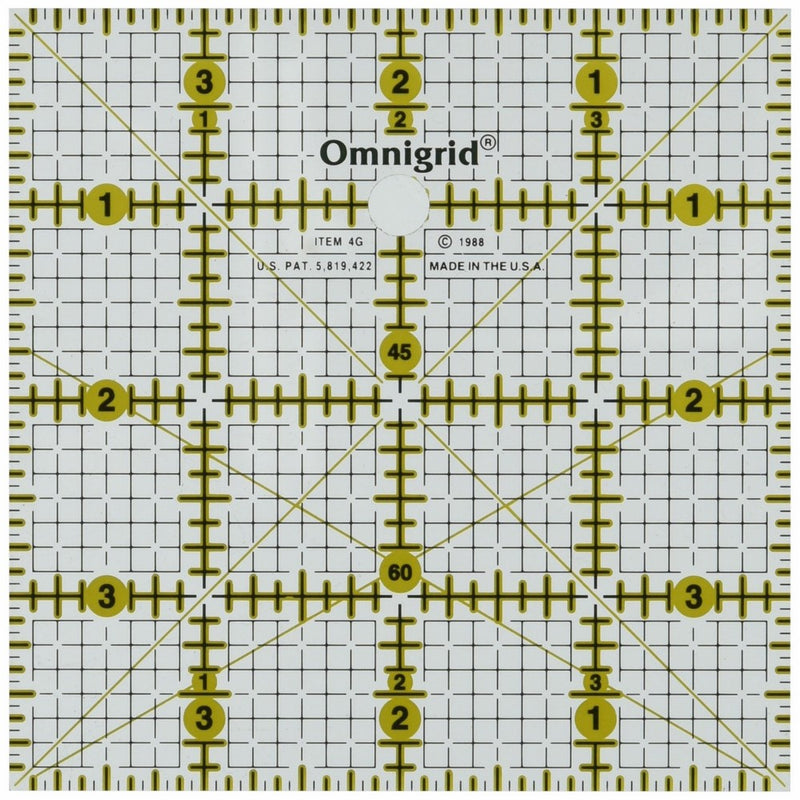 Omnigrid R4G 4-Inch by 4-Inch Grid Ruler