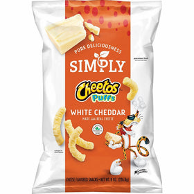 Cheetos Simply Puffs White Cheddar Cheese Flavored Snacks, 8 Ounce