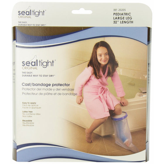 Seal Tight ORIGINAL Cast and Bandage Protector, Best Watertight Protection, Pediatric Large Leg