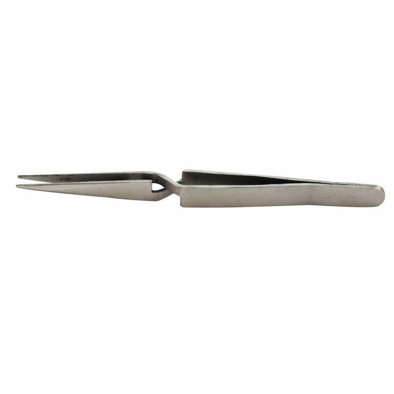 SE 508TW 4-1/2" Straight-Tipped Cross Locking Tweezers