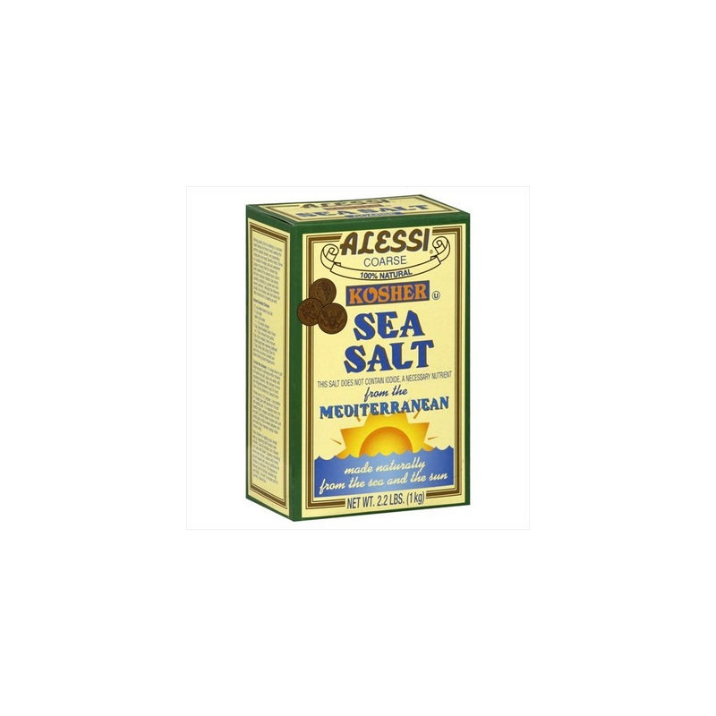 Alessi Kosher Sea Salt, 36.8000-ounces (Pack of6)