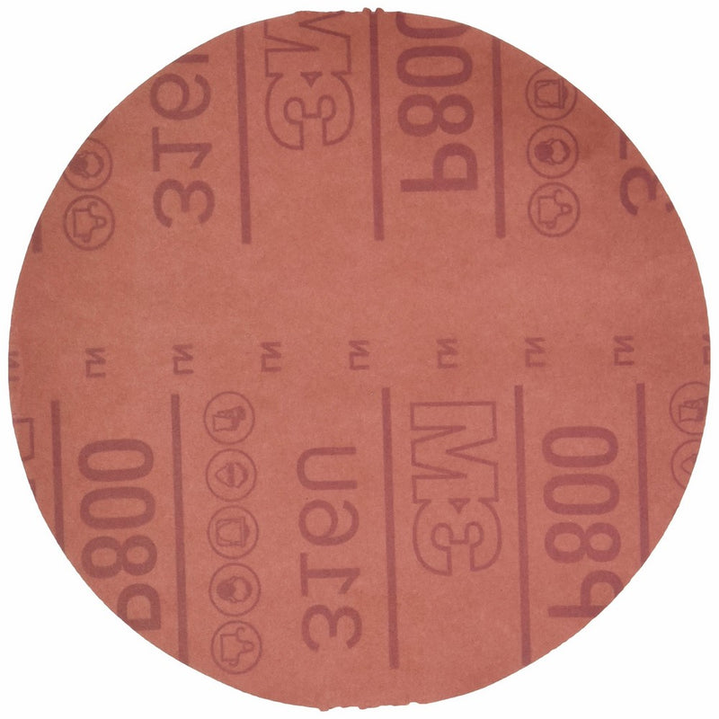 3M 01105 Stikit Red 6" P800 Grit Abrasive Disc