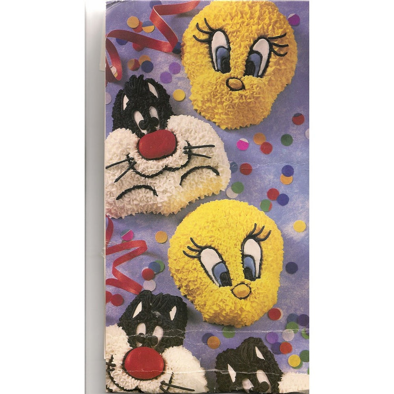 Wilton Cake Pan: Sylvester and Tweety Mini Treats Cupcake / Muffin / Candy Mold / Pan (2105-8471, 1994)6 Single Cavities