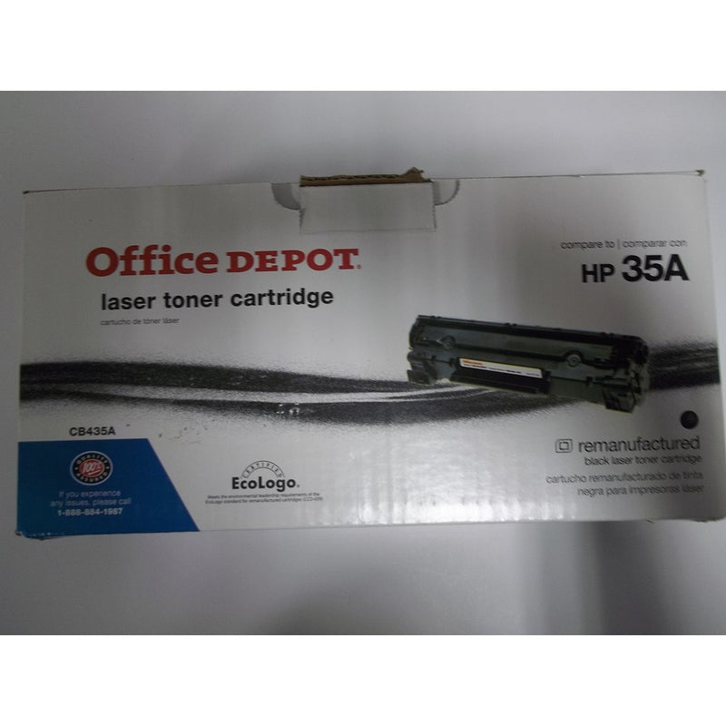 Remanufactured Toner Cartridge Replacement for HP 35A CB435A, LaserJet P1005, P1006, Black