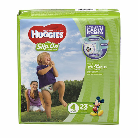 Huggies Little Movers Slip-On Diapers, Size 4, 23 Count