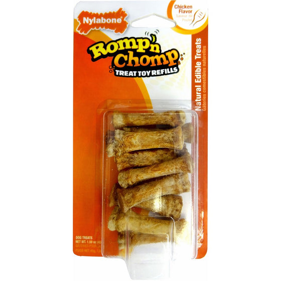Nylabone Romp 'N Chomp Mini Soupers Dog Chew Toy Refills, 9 Count