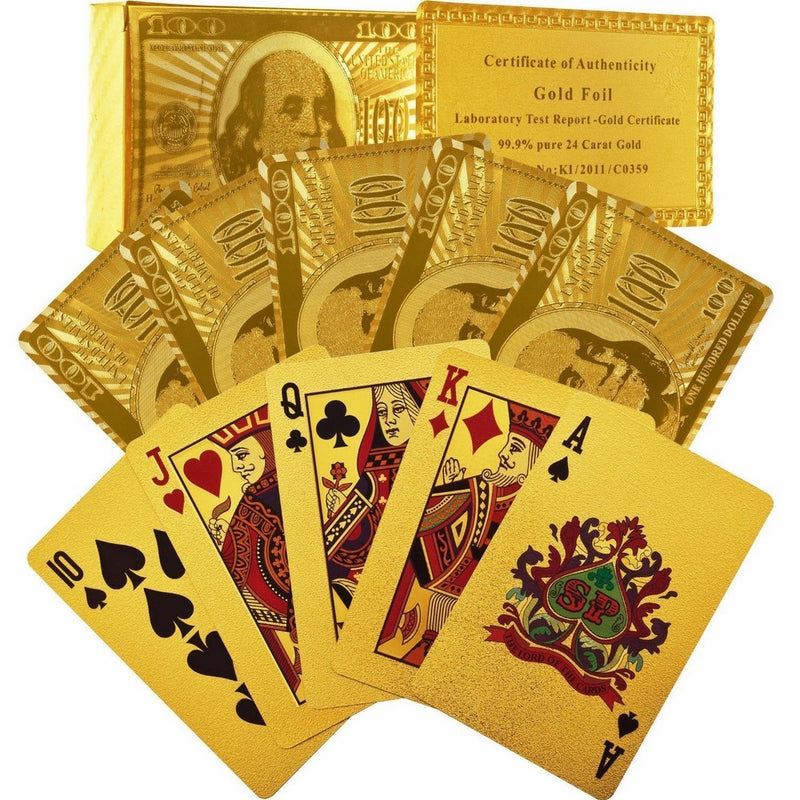 Trademark Poker GLDCARD 24K Gold Playing Cards