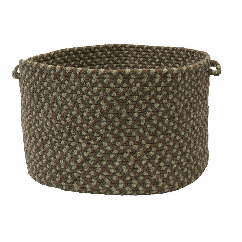 Colonial Mills Boston Common Utility Basket, 18 by 12-Inch, Moss Green