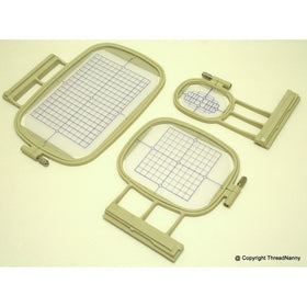 NEW 3 EMBROIDERY MACHINE HOOPS Set for Brother Innovis 2500D, 1500D, 4000D, 2800D Babylock Aventura Duetta 4500D, Quattro 6000D Quattro 2 6700D, Isodore Innov-ís 5000, Duetta 2 4750D, DreamMaker XE VE2200, DreamWeaver XE VM6200D from ThreadNanny