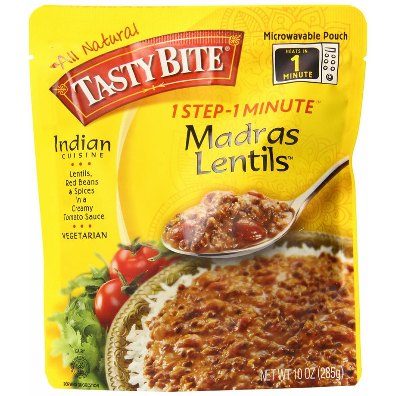 Tasty Bite Madras Lentils, 10oz Pouches, 6-Count