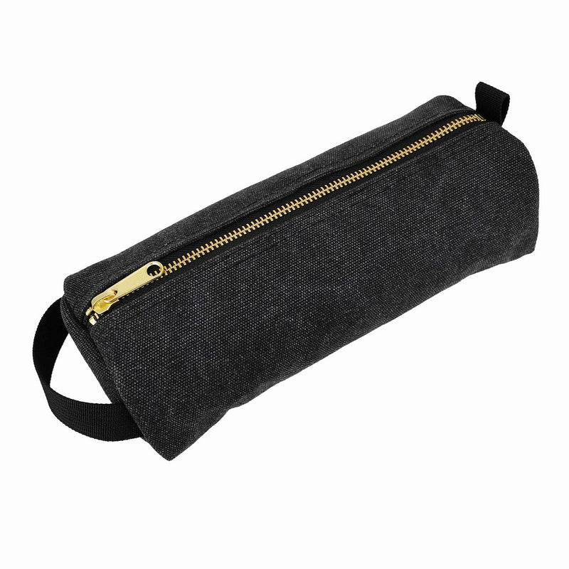 Rough Enough Military Highly Heavy Duty Canvas Mufti-Functional Classic Vintage Stationary Small Tool Pouch Pencil Case Durable Pen Bag Zipper Box Holder For Arts Supply Pens Pencils School Supplies