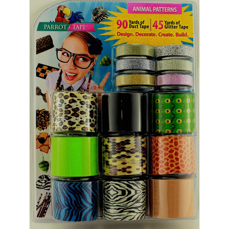 Parrot Tape 15 Roll Combo Pack - Animal Patterns