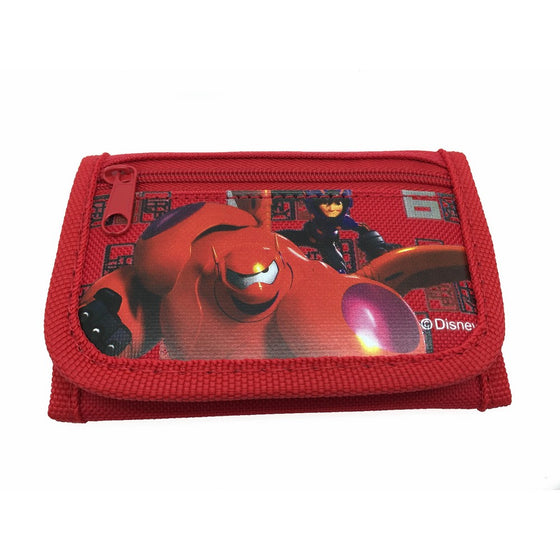 Disney Big Hero 6 Bay Max and Hero Brand New 2014 Tri Fold Wallet - Red