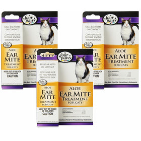 Four Paws Cat Ear Mite Remedy, 0.75oz Each (3 Pack)