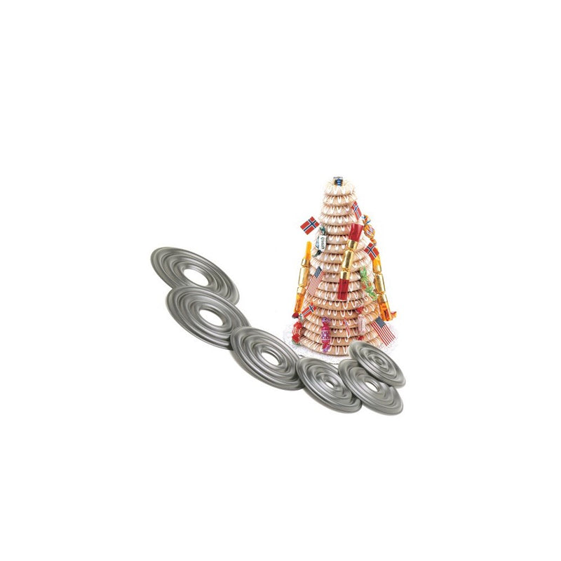 Norpro 3273 Cake Forms Nonstick Kransekake Norwegian Dessert Ring Tower New 3273