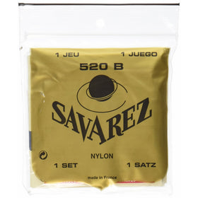 Savarez 520B Traditional Classical Guitar Strings, Low Tension, White Card