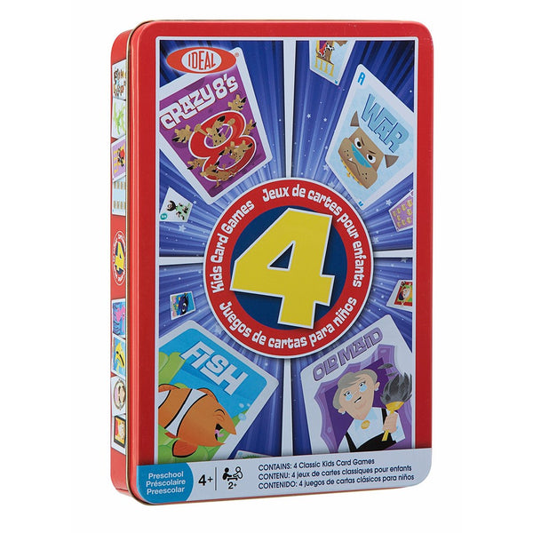 Ideal Children's 4 Card Games in Tin