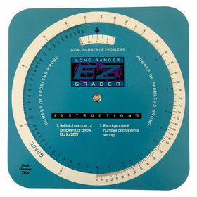 Grading Calculator - E-Z Grader Teacher's Aid Scoring Chart - Circular Long Ranger
