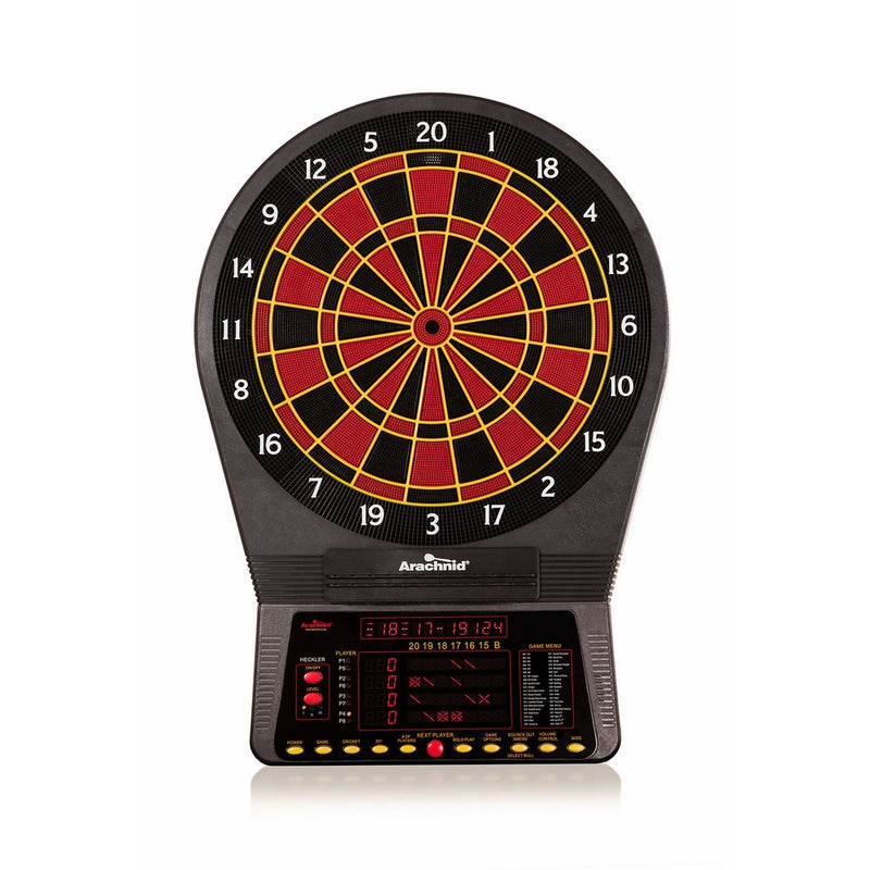 Arachnid Cricket Pro 800 Electronic Dartboard With 39 Games, 179 Variations, and 6 Soft Tip Darts Included