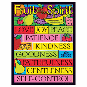 TREND enterprises, Inc. Fruit of the Spirit Learning Chart, 17" x 22"