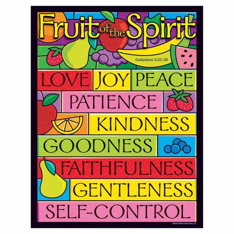 TREND enterprises, Inc. Fruit of the Spirit Learning Chart, 17" x 22"