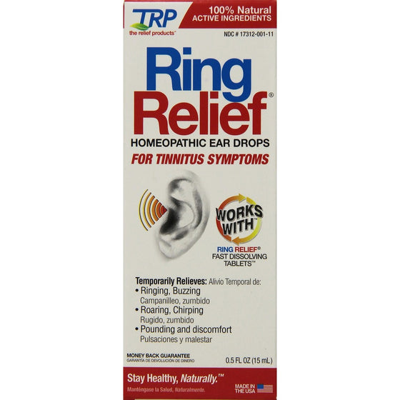 Ring Relief Homeopathic Ear Drops, 0.5-Ounce Package