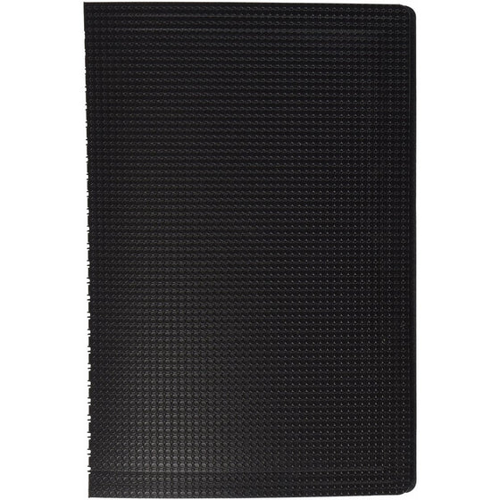 Blueline Duraflex Poly Notebook, Black, 9.375 x 6 Inches, 160 Pages (B40.81)