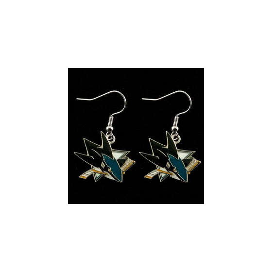 San Jose Sharks - NHL Team Logo Dangler Earrings