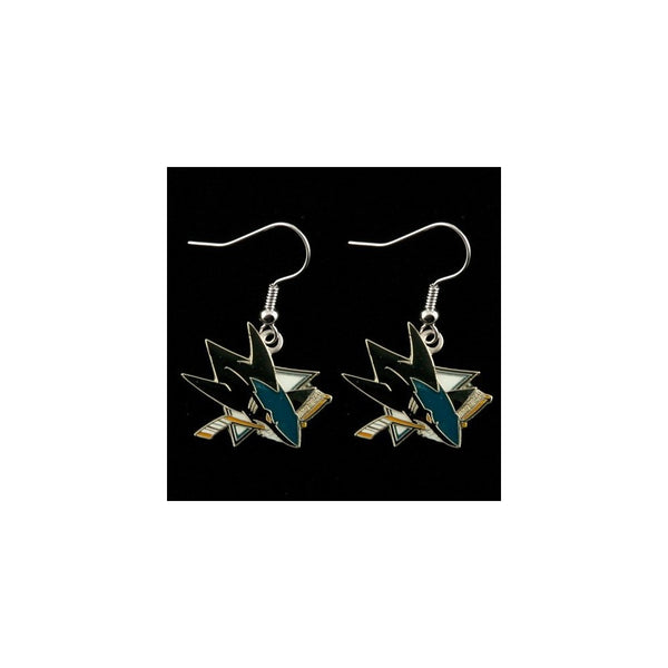 San Jose Sharks - NHL Team Logo Dangler Earrings