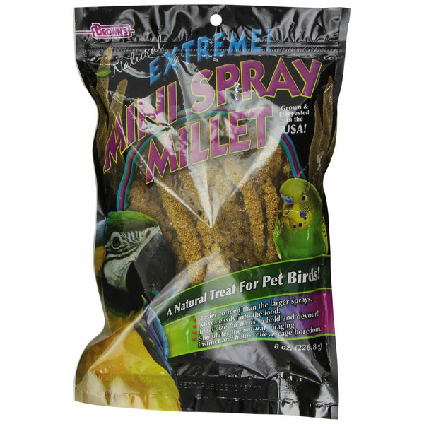 F.M. Brown's Extreme Natural Mini Spray Millet Bird Treat, 8-Ounce