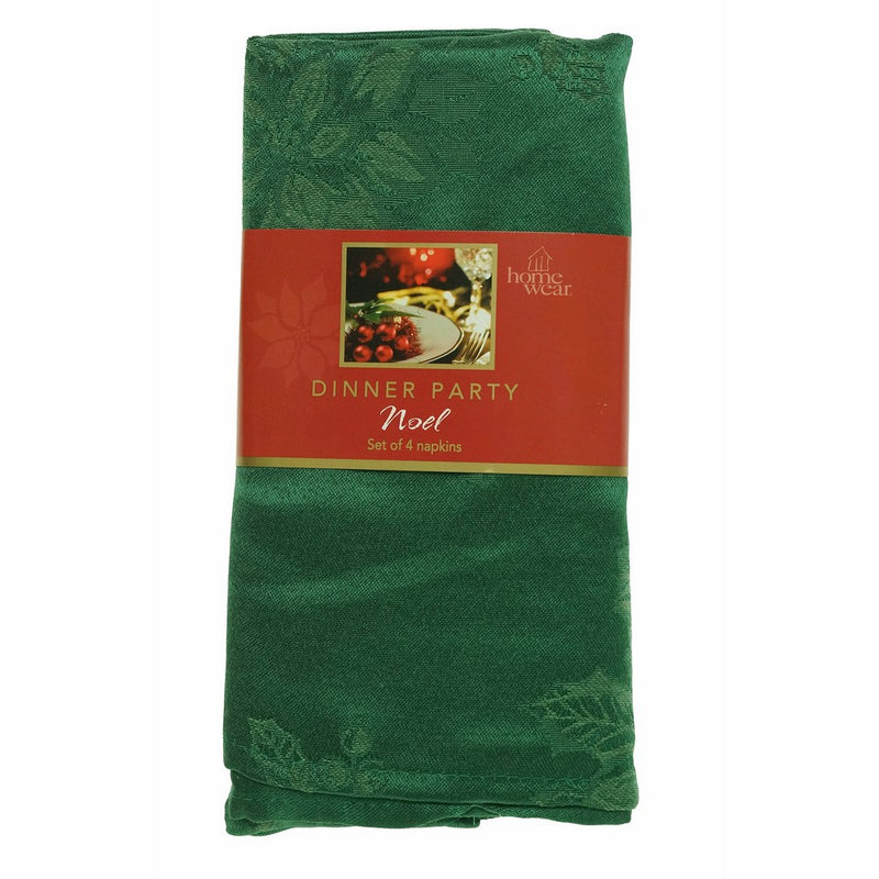 Dinner Party Noel Green Napkins Set of 4