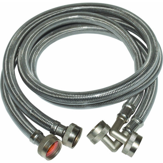 Eastman 48378 Washing Machine Hoses 90 Degree, 6'x3/4"x3/4"