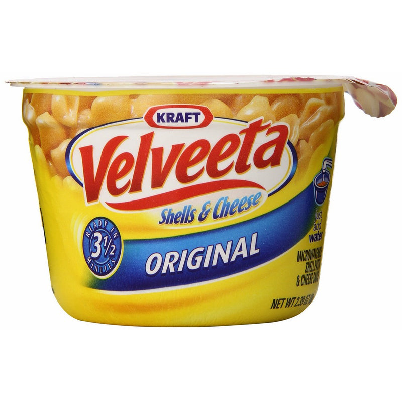 Kraft Velveeta Shells and Cheese Original,8 Microwaveable Single Serve Cups, Net WT 19.1 Ounce