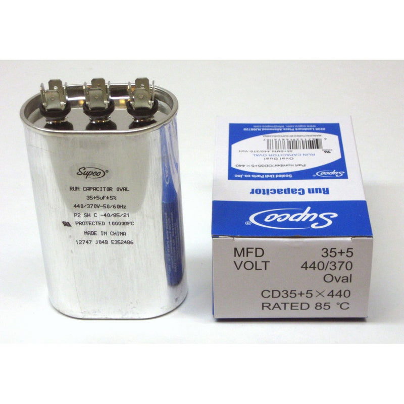 355 MFD 440v 440 Volt 50/60 Hz Oval Motor Capacitor for Goodman Rheem Trane Amana Carrier