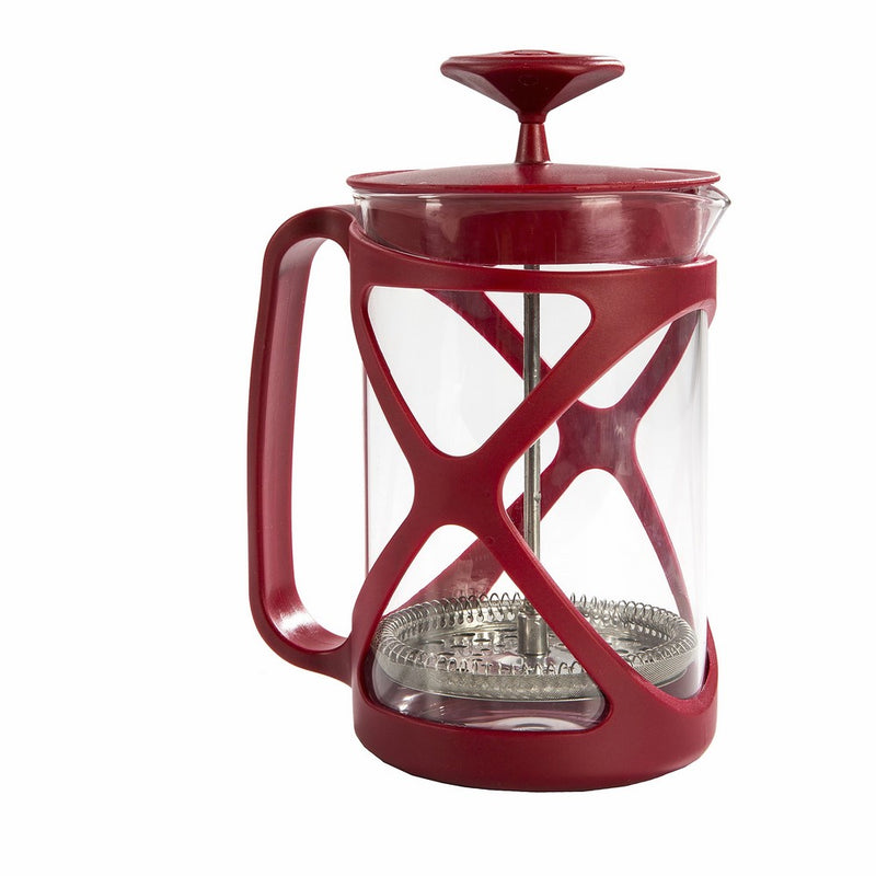 Primula Tempo Coffee Press – For Rich, Non-Bitter Coffee – French Press Design – Easy to Use – Makes 6 Cups – Red