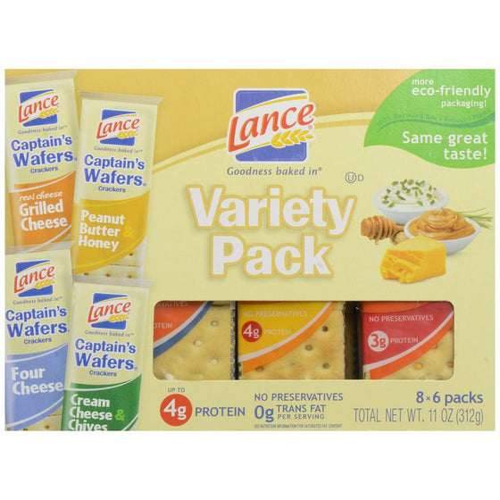 Lance Captain Choice Variety Pack Sandwich Crackers, 11 oz