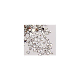 Beading Station 1440-Piece Flat Back Brilliant 14-Cut Round Rhinestones, 3mm-10ss, Clear