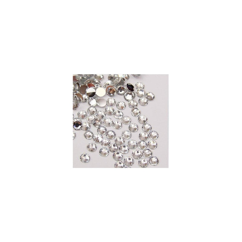 Beading Station 1440-Piece Flat Back Brilliant 14-Cut Round Rhinestones, 3mm-10ss, Clear
