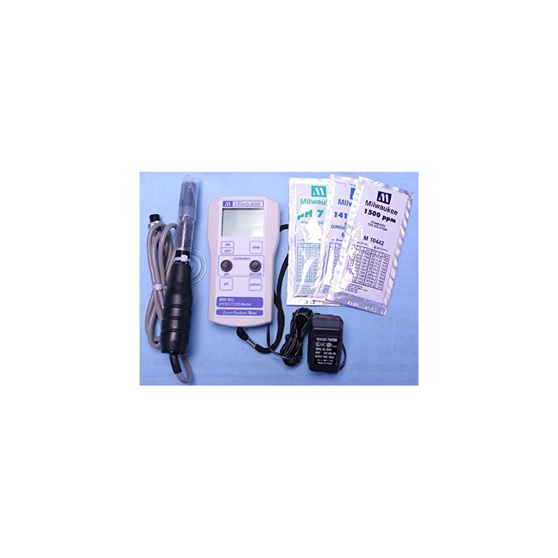 Milwaukee BEM802 Combination pH/EC/TDS Meter with 110V Power and Mounting Kit, 0.00 to 14.00 pH, /-0.20 pH Accuracy