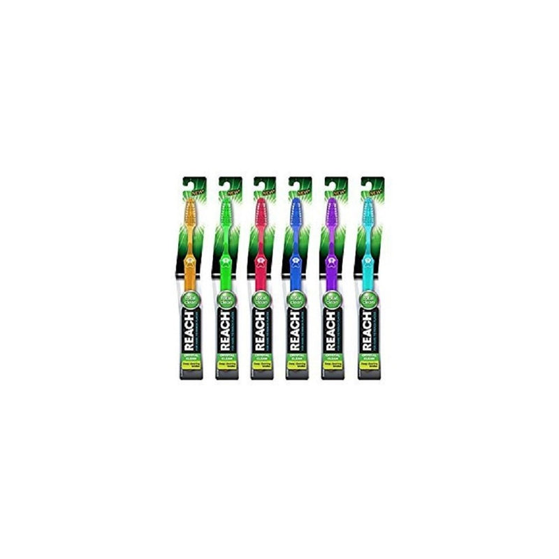 Reach Toothbrush Full Head 6 Brushes Medium