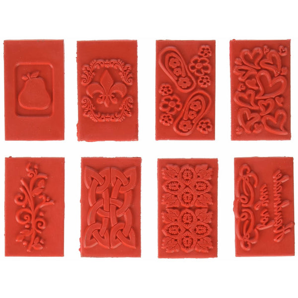 Soap Embossing Stamp Assortment 8/Pkg-Rectangle