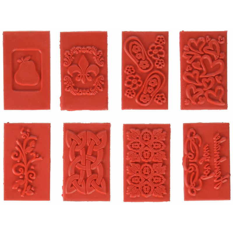 Soap Embossing Stamp Assortment 8/Pkg-Rectangle