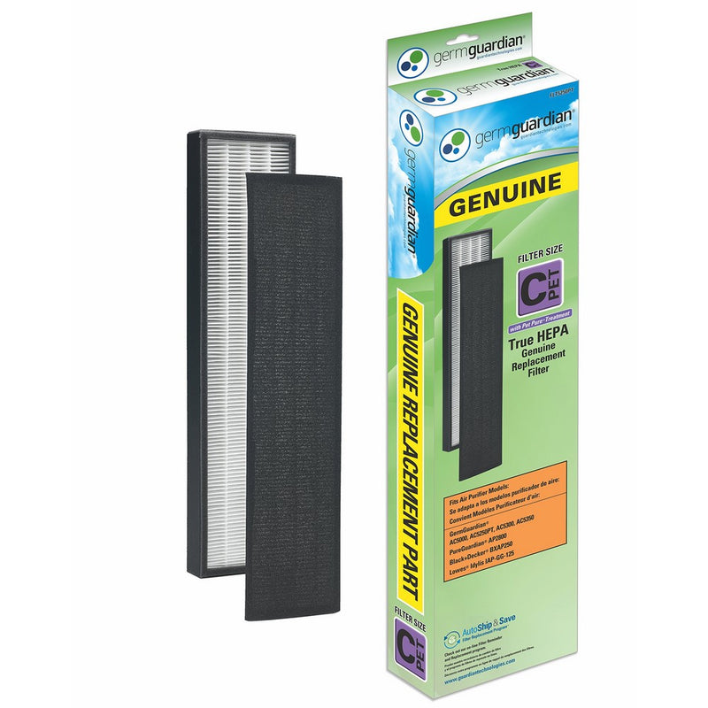 GermGuardian Air Purifier Filter FLT5250PT GENUINE True HEPA with Pet Pure Treatment Replacement Filter C Pet for AC5000 Series Germ Guardian Air Purifiers