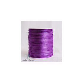 Purple 2mm x 100 yards Rattail Satin Nylon Trim Cord Chinese Knot