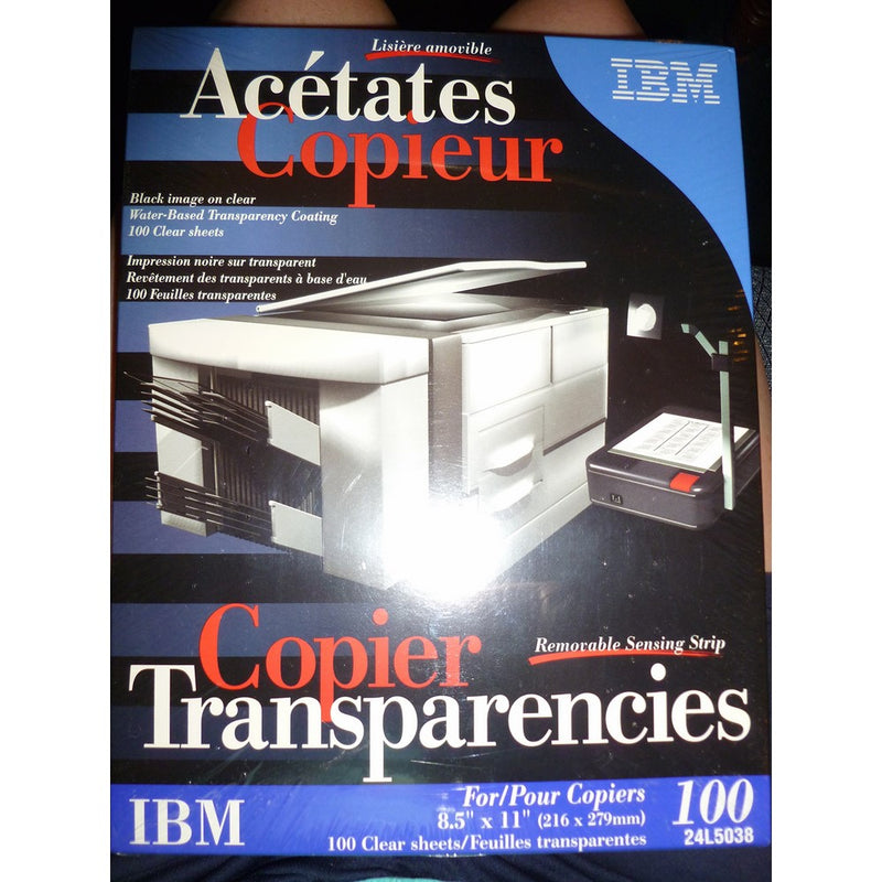 Ibm Copiers Transparencies 100 Qty.