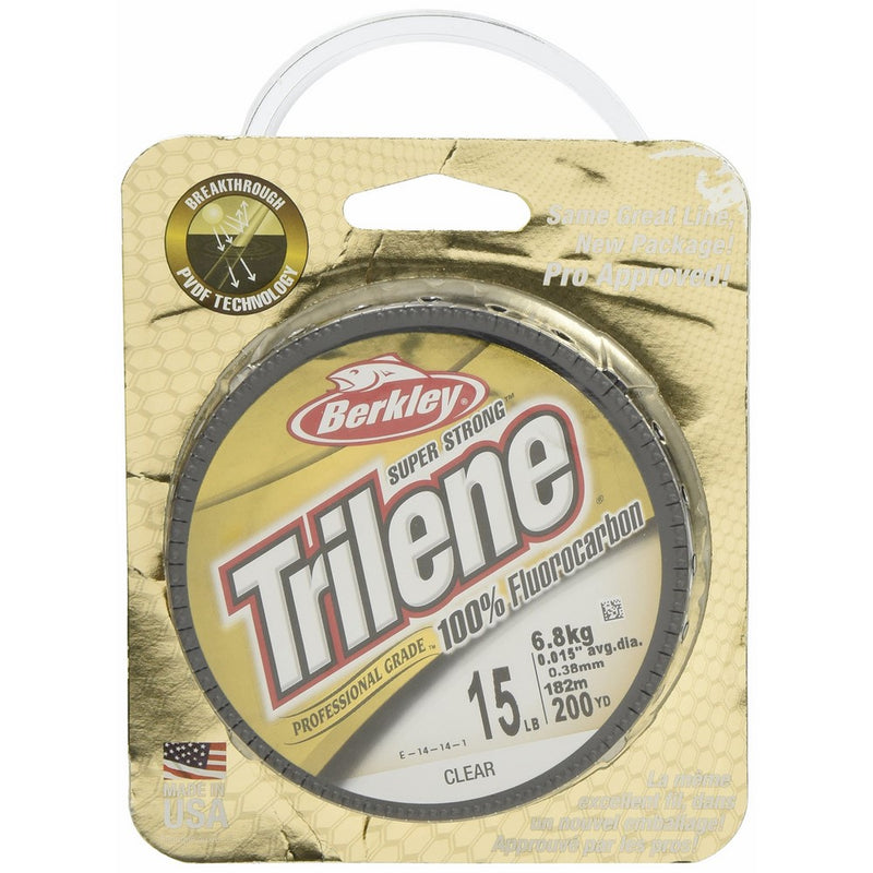 Berkley Trilene Fluorocarbon Professional Grade Filler Spool Fishing Line, Clear, 6 lb./200 yd.